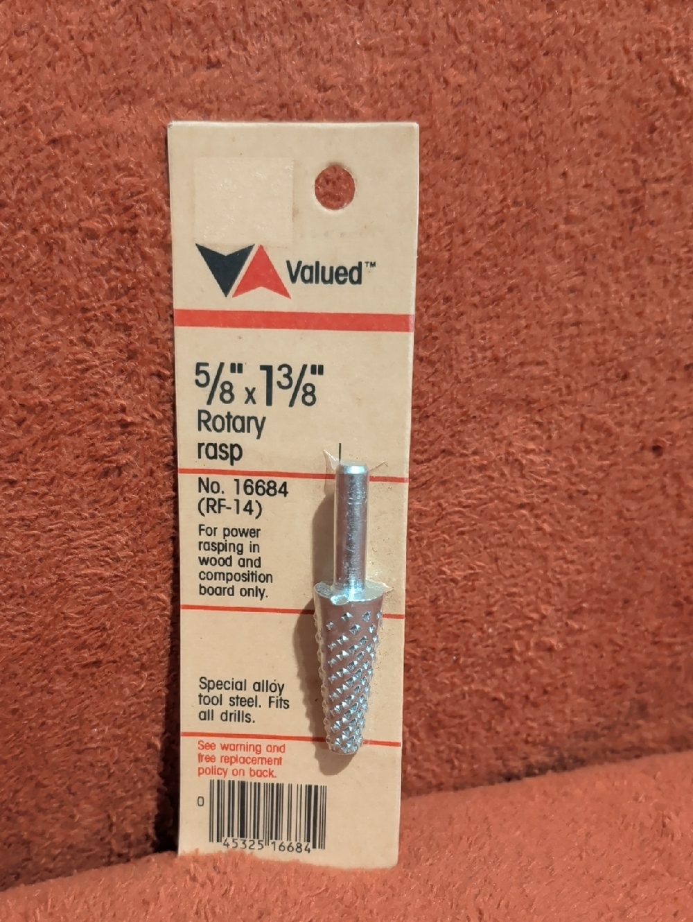 Valued 5/8" x 1 3/8" Rotary Rasp - Silver